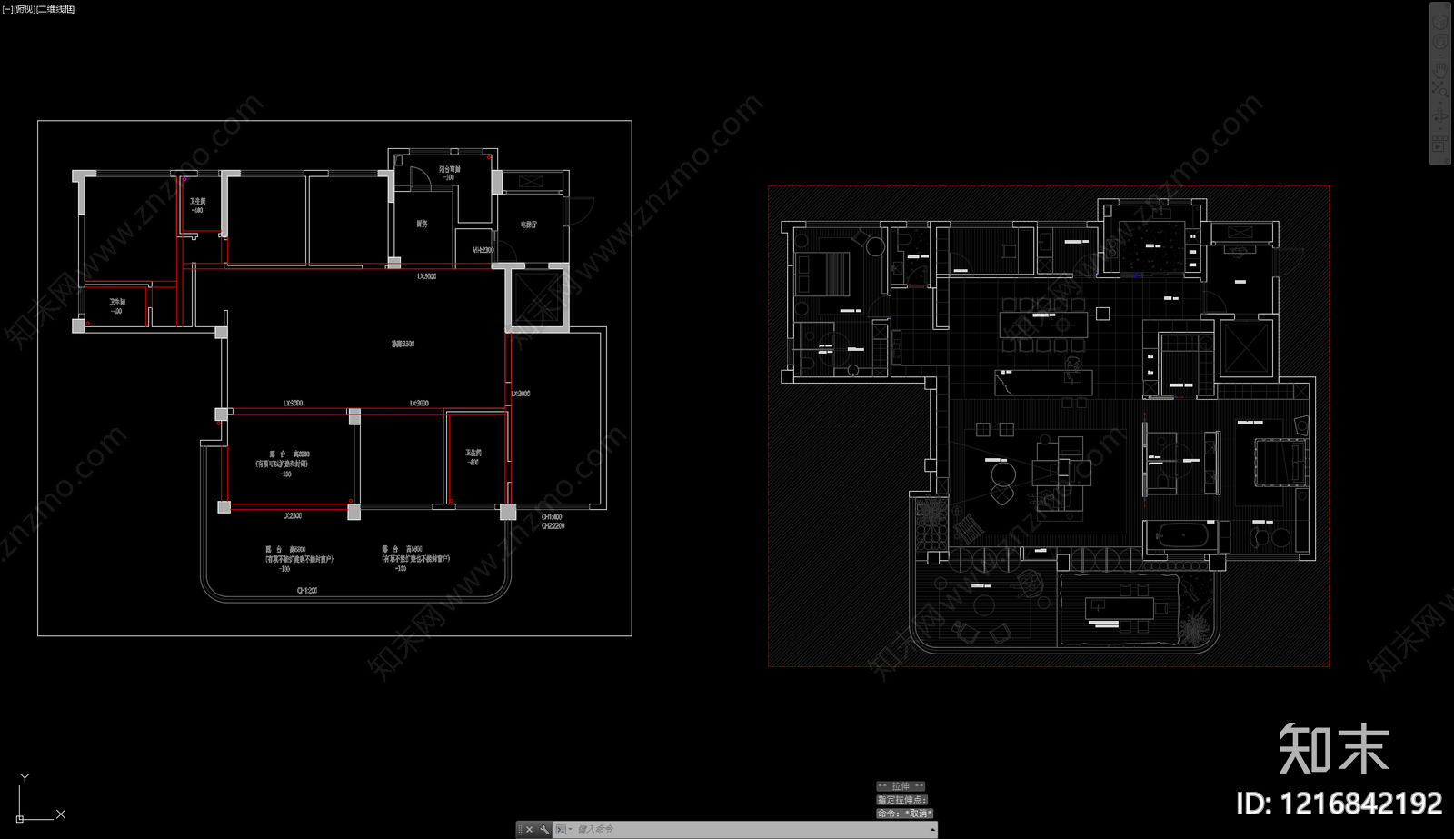 大平层cad施工图下载【ID:1216842192】