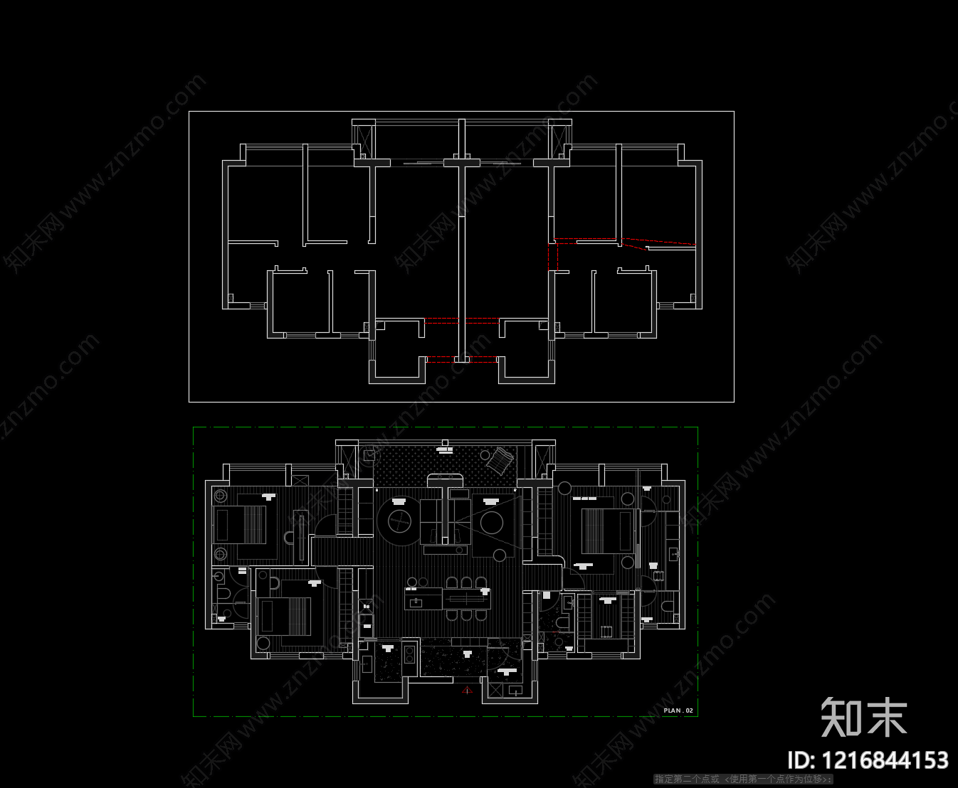 大平层cad施工图下载【ID:1216844153】