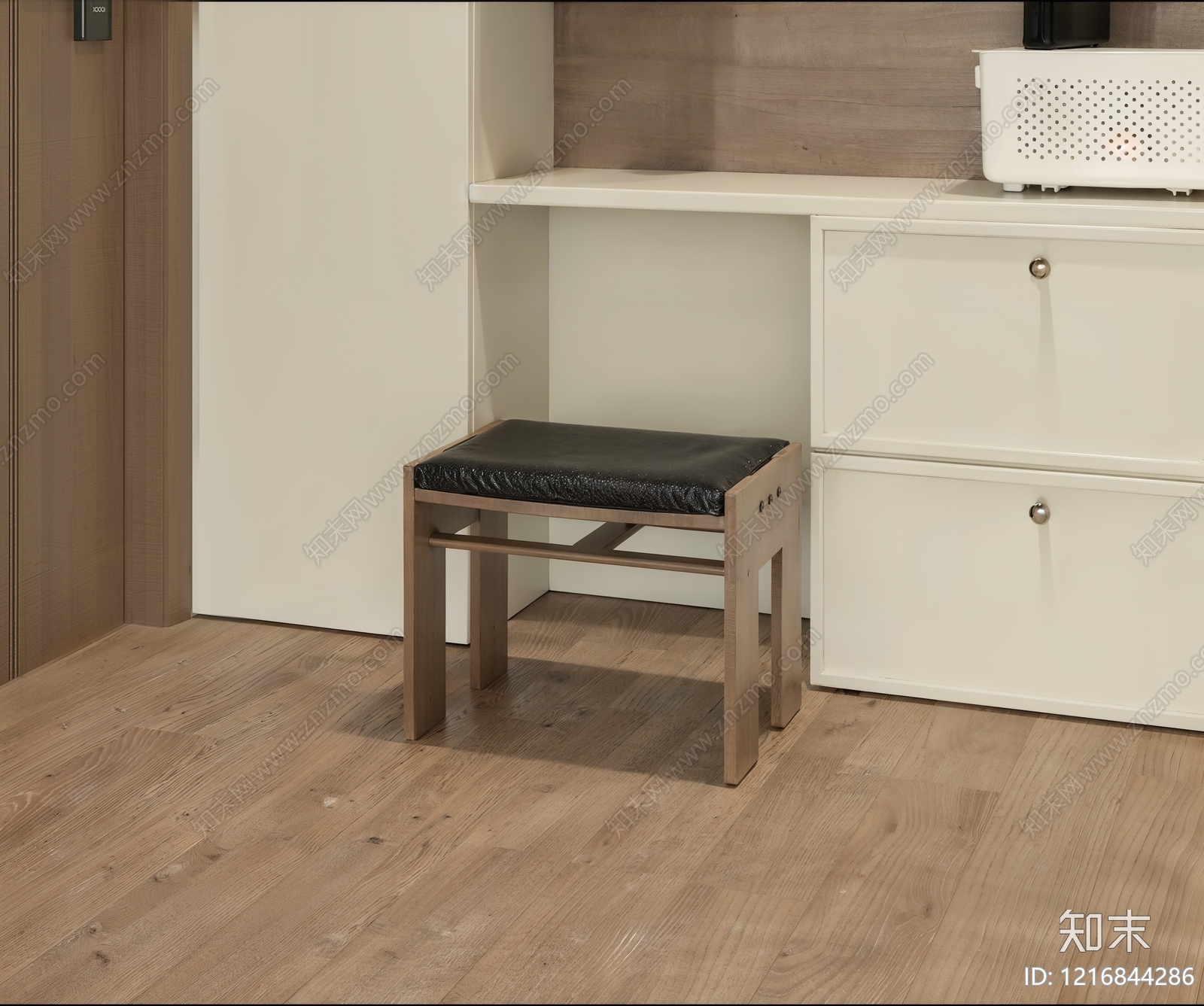 现代沙发凳SU模型下载【ID:1216844286】