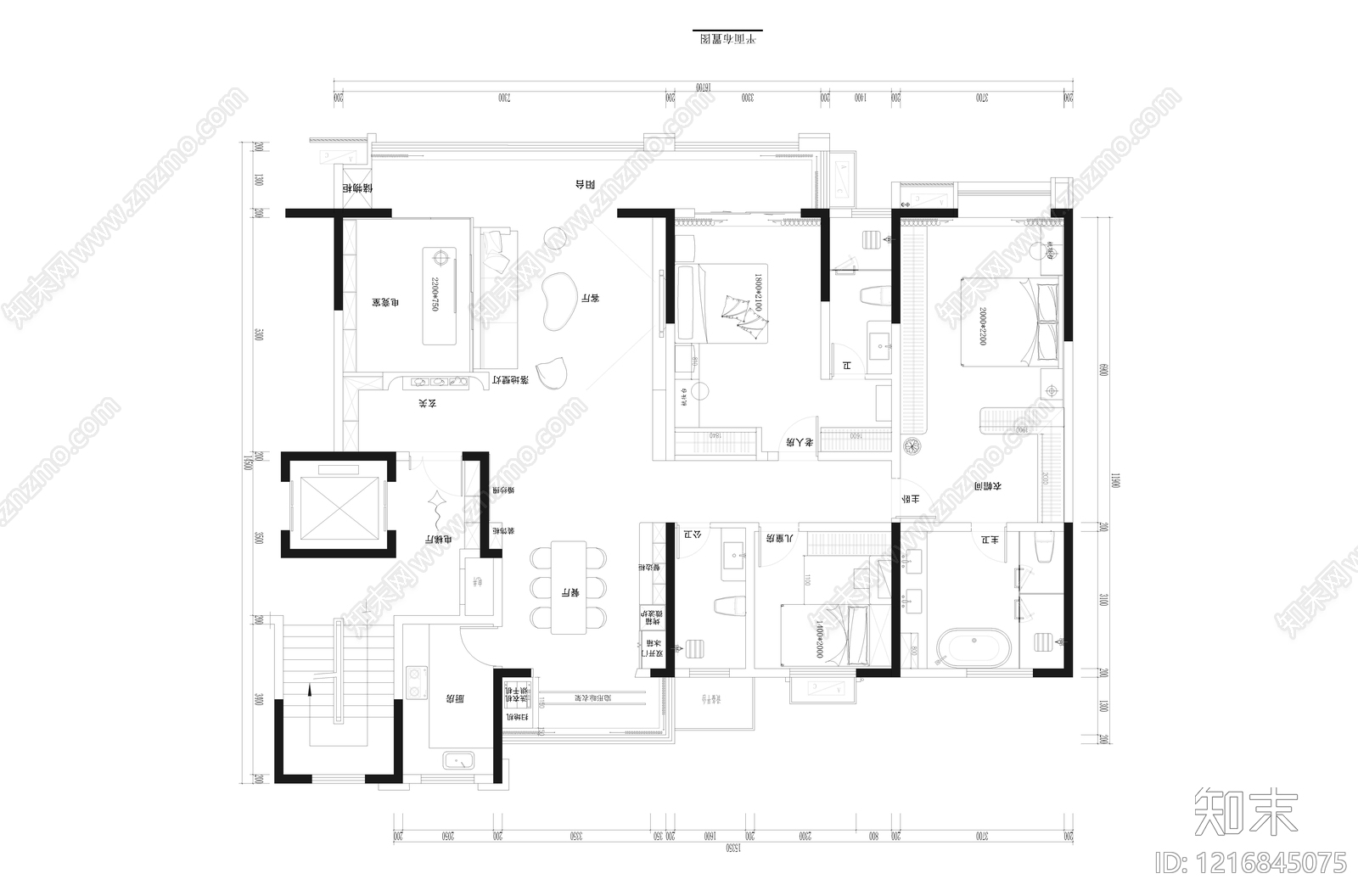 平面布置图施工图下载【ID:1216845075】