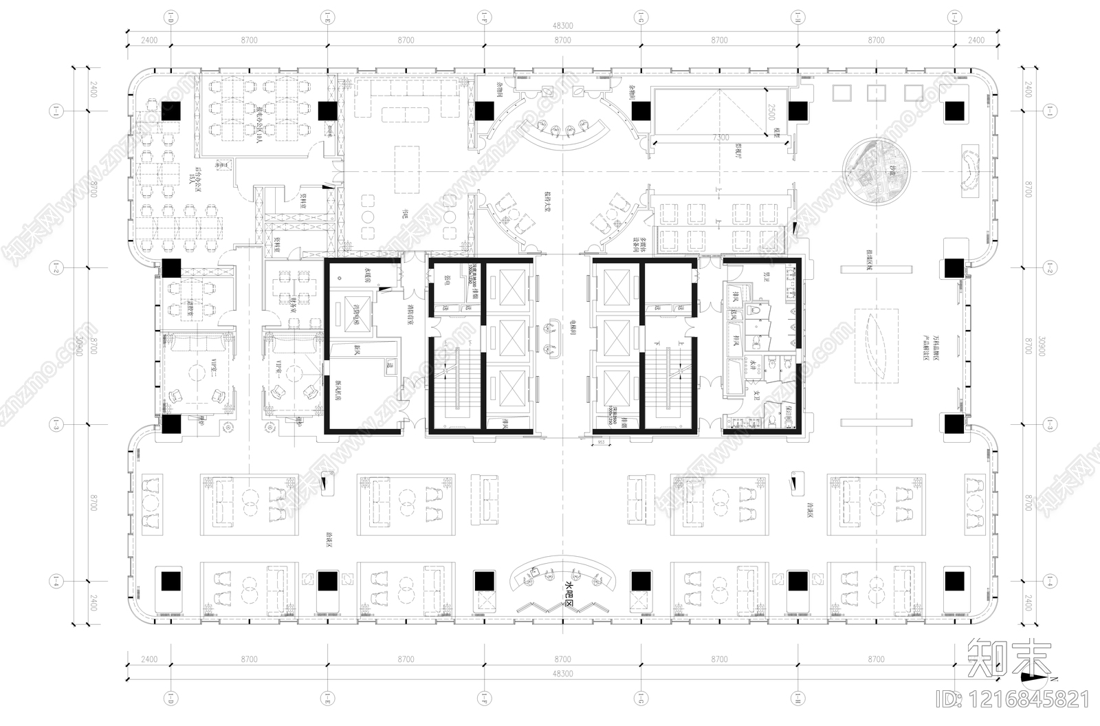 工装平面图施工图下载【ID:1216845821】