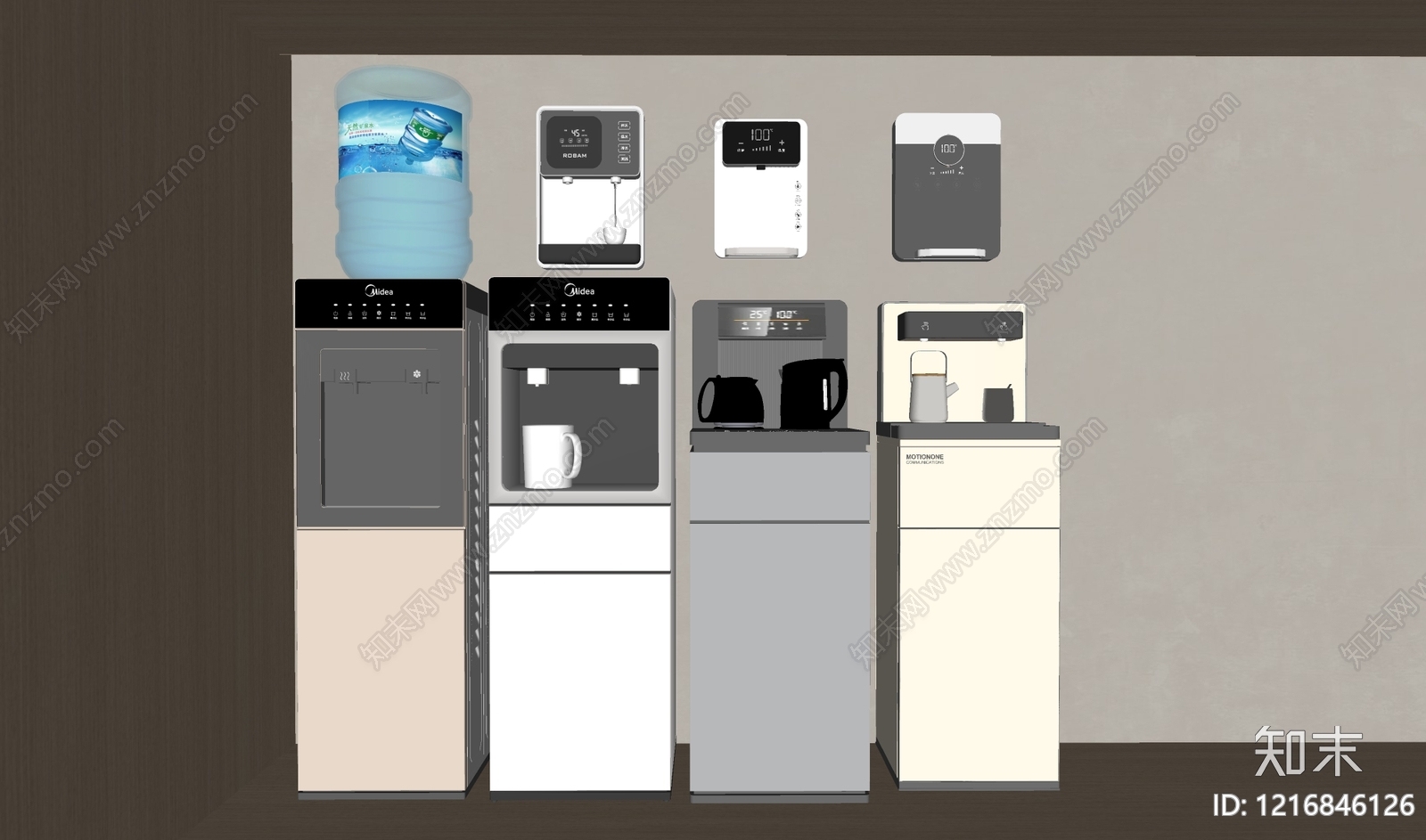 现代饮水机SU模型下载【ID:1216846126】