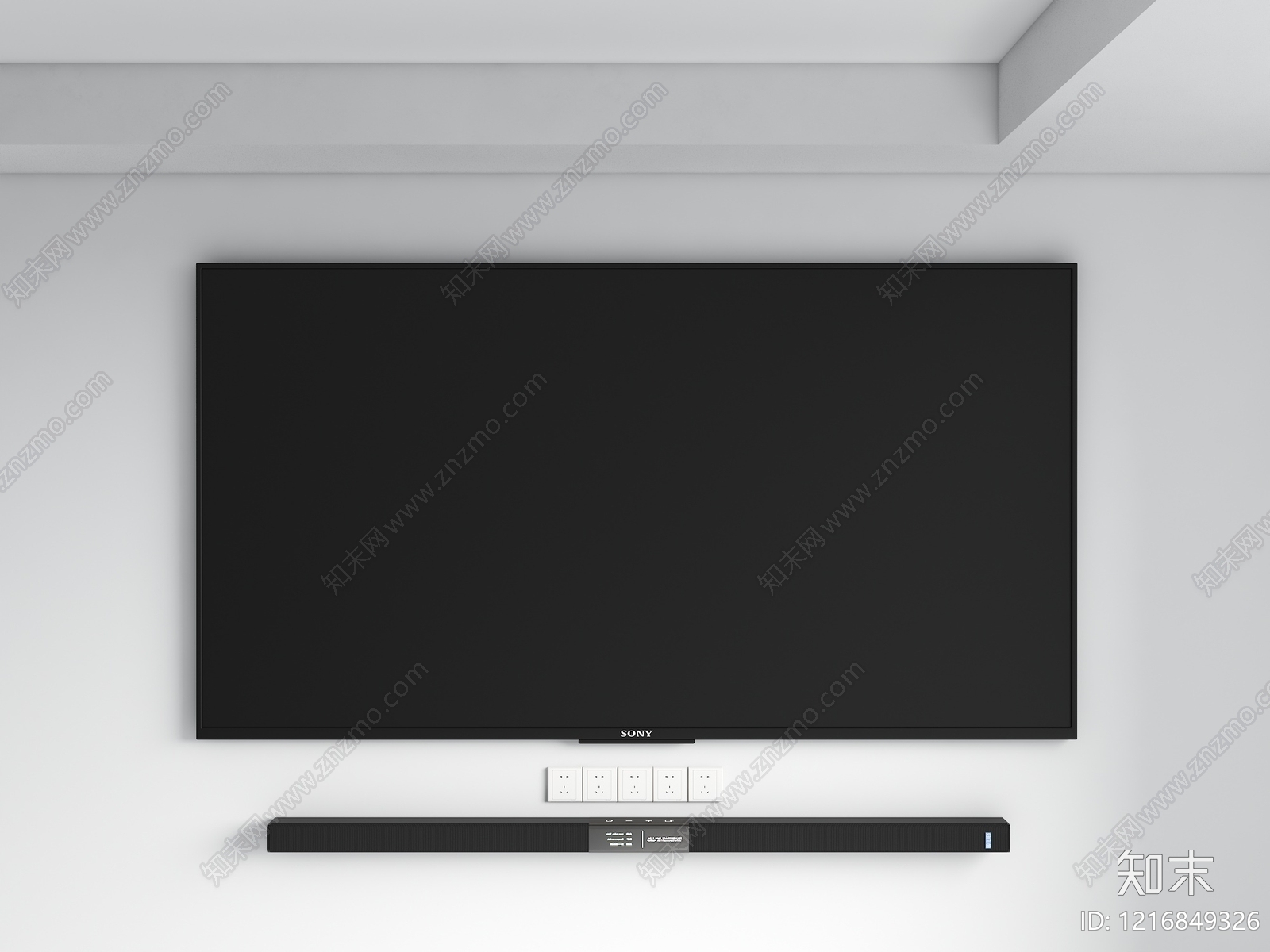 极简主义电视3D模型下载【ID:1216849326】