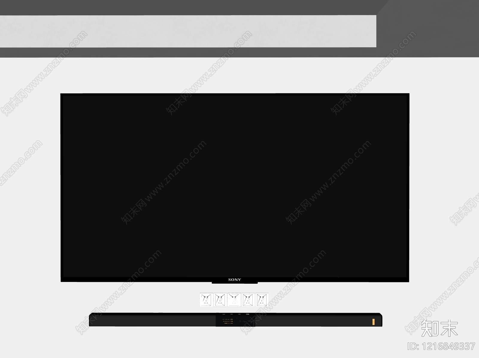 LED电视SU模型下载【ID:1216849337】