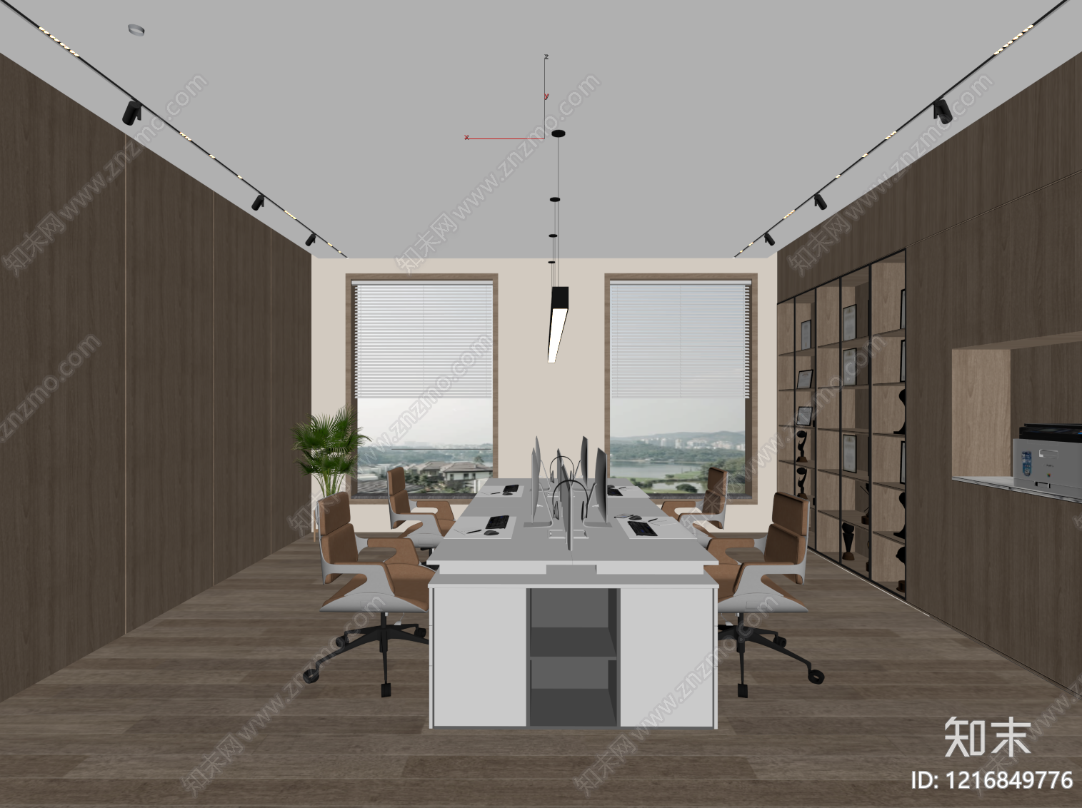 现代办公室SU模型下载【ID:1216849776】