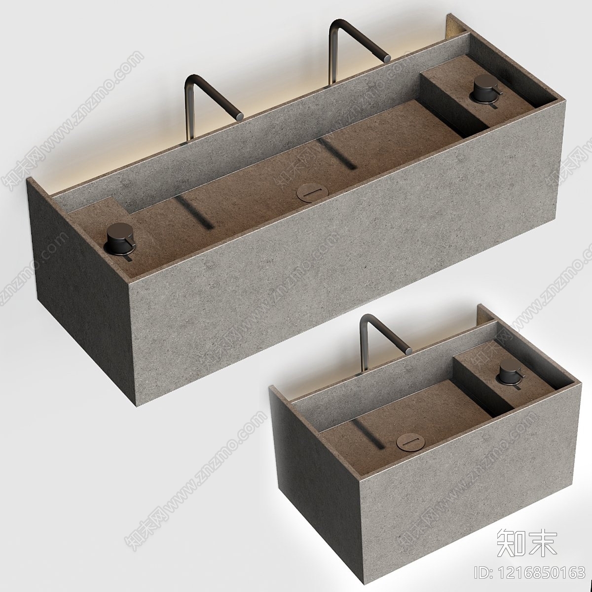 极简台盆3D模型下载【ID:1216850163】