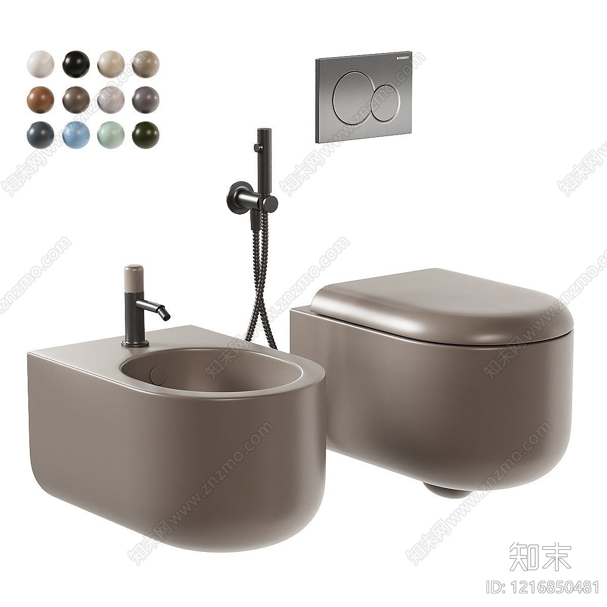 极简马桶3D模型下载【ID:1216850481】