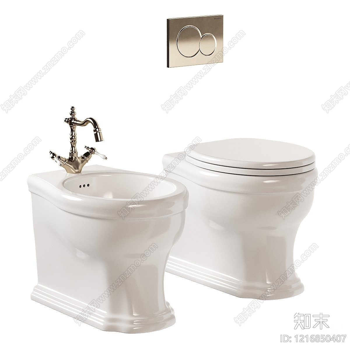意式马桶3D模型下载【ID:1216850407】