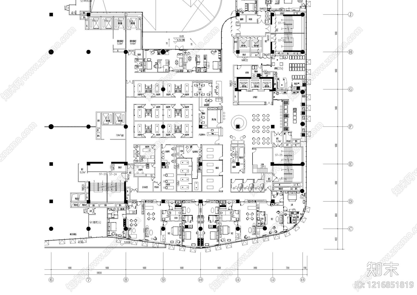 工装平面图施工图下载【ID:1216851819】