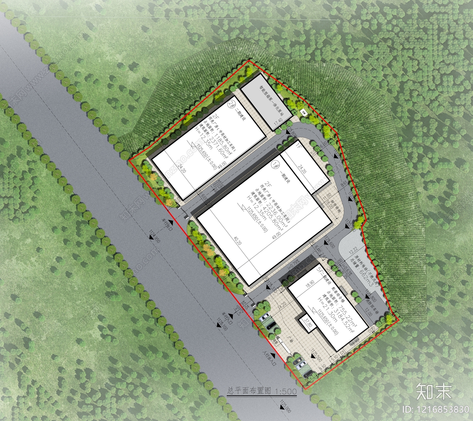现代厂房施工图下载【ID:1216853830】