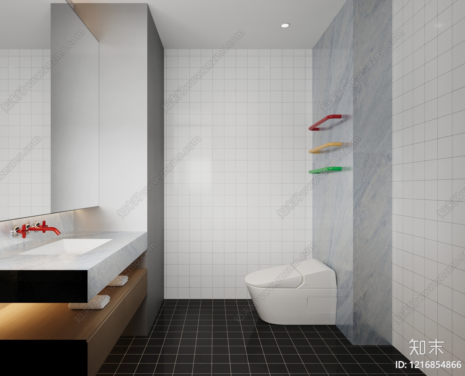 现代简约卫生间3D模型下载【ID:1216854866】