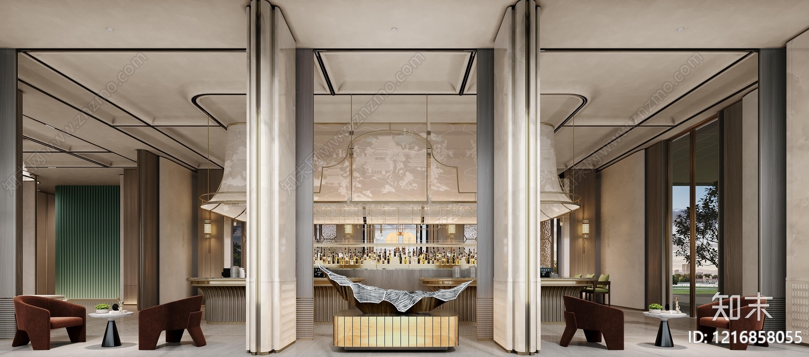 现代轻奢售楼处下载【ID:1216858055】