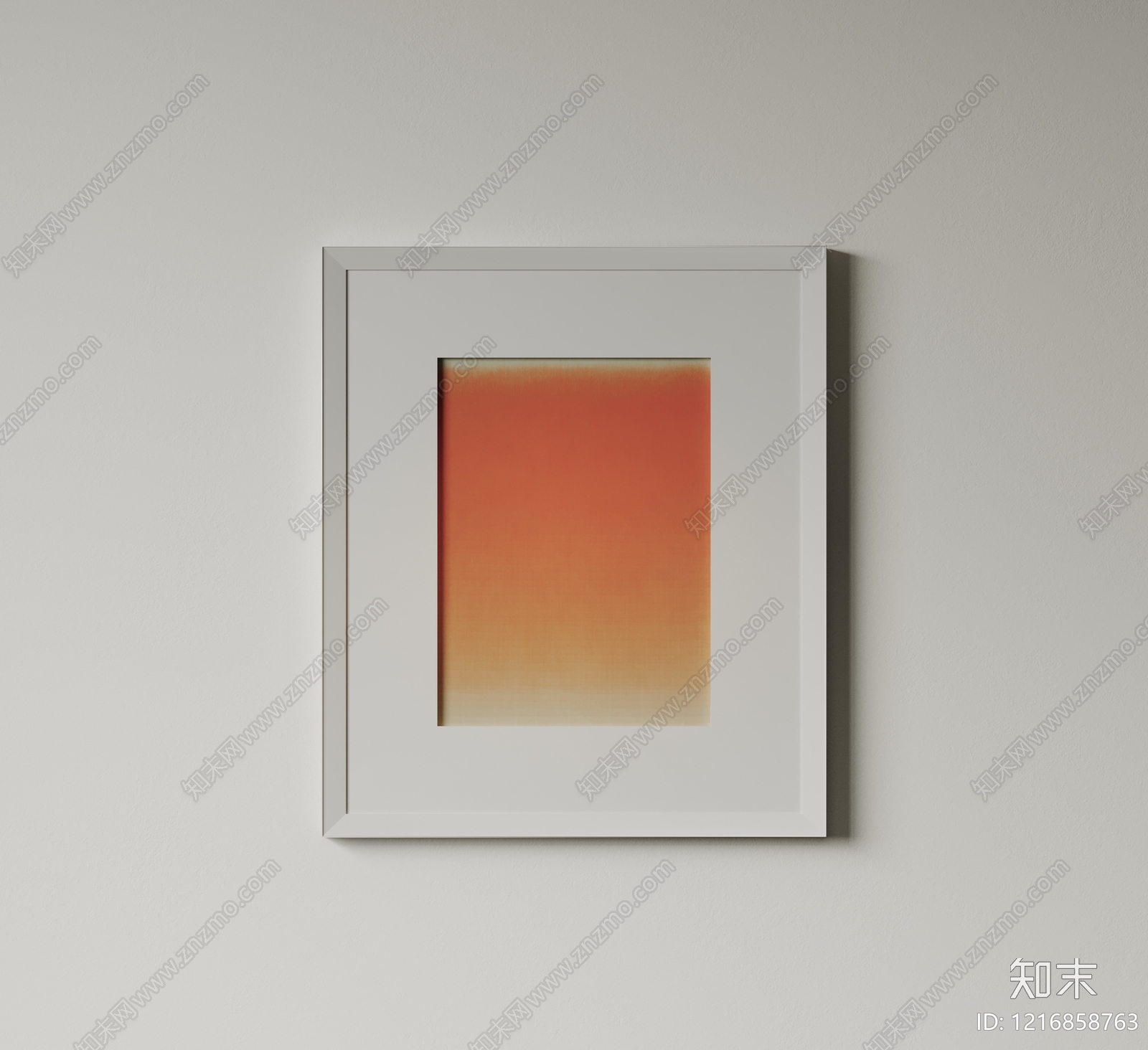现代极简挂画SU模型下载【ID:1216858763】