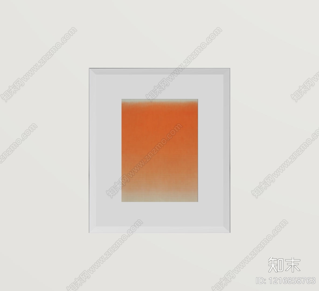现代极简挂画SU模型下载【ID:1216858763】