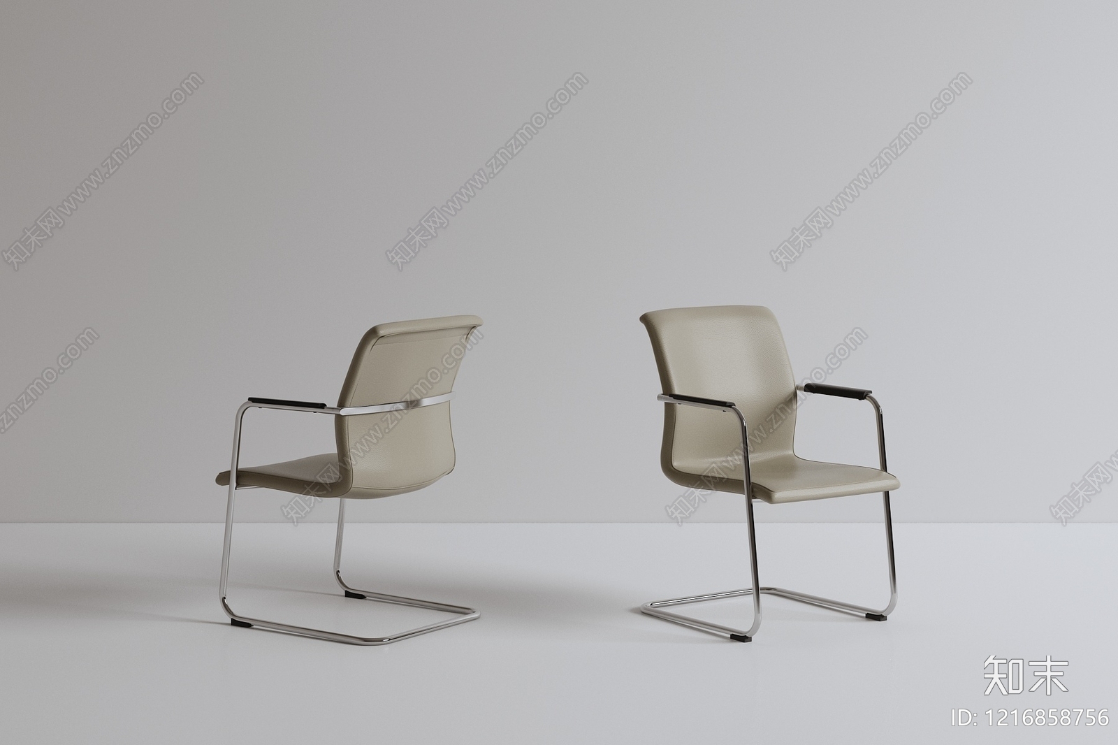 极简办公椅3D模型下载【ID:1216858756】