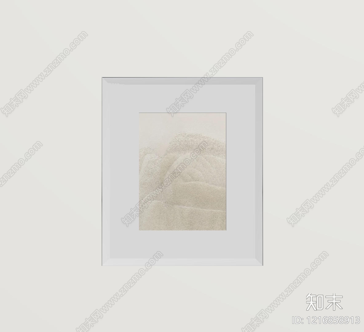 现代极简挂画SU模型下载【ID:1216858913】