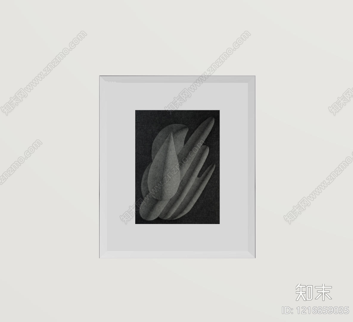 现代极简挂画SU模型下载【ID:1216859035】