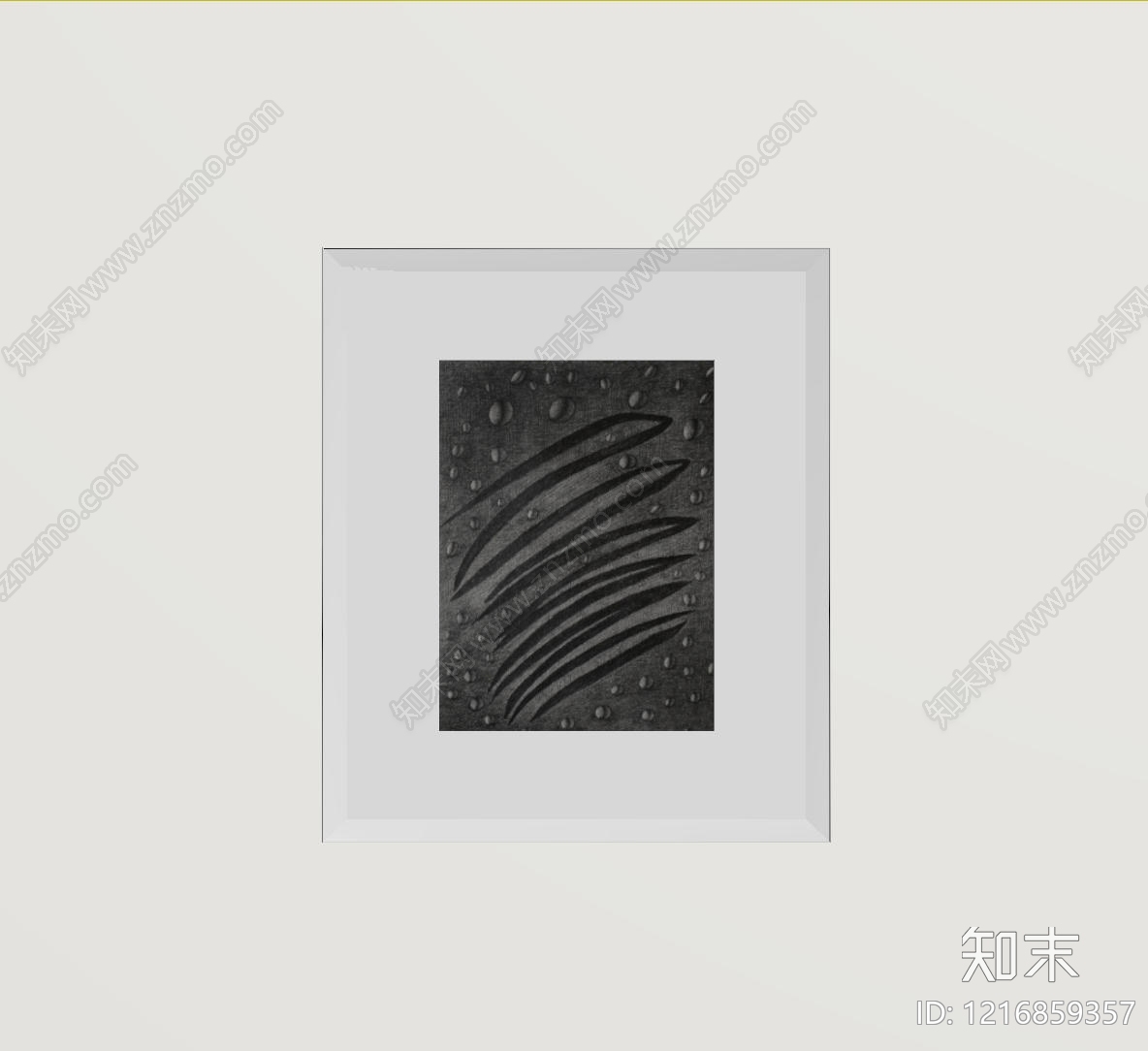 现代极简挂画SU模型下载【ID:1216859357】