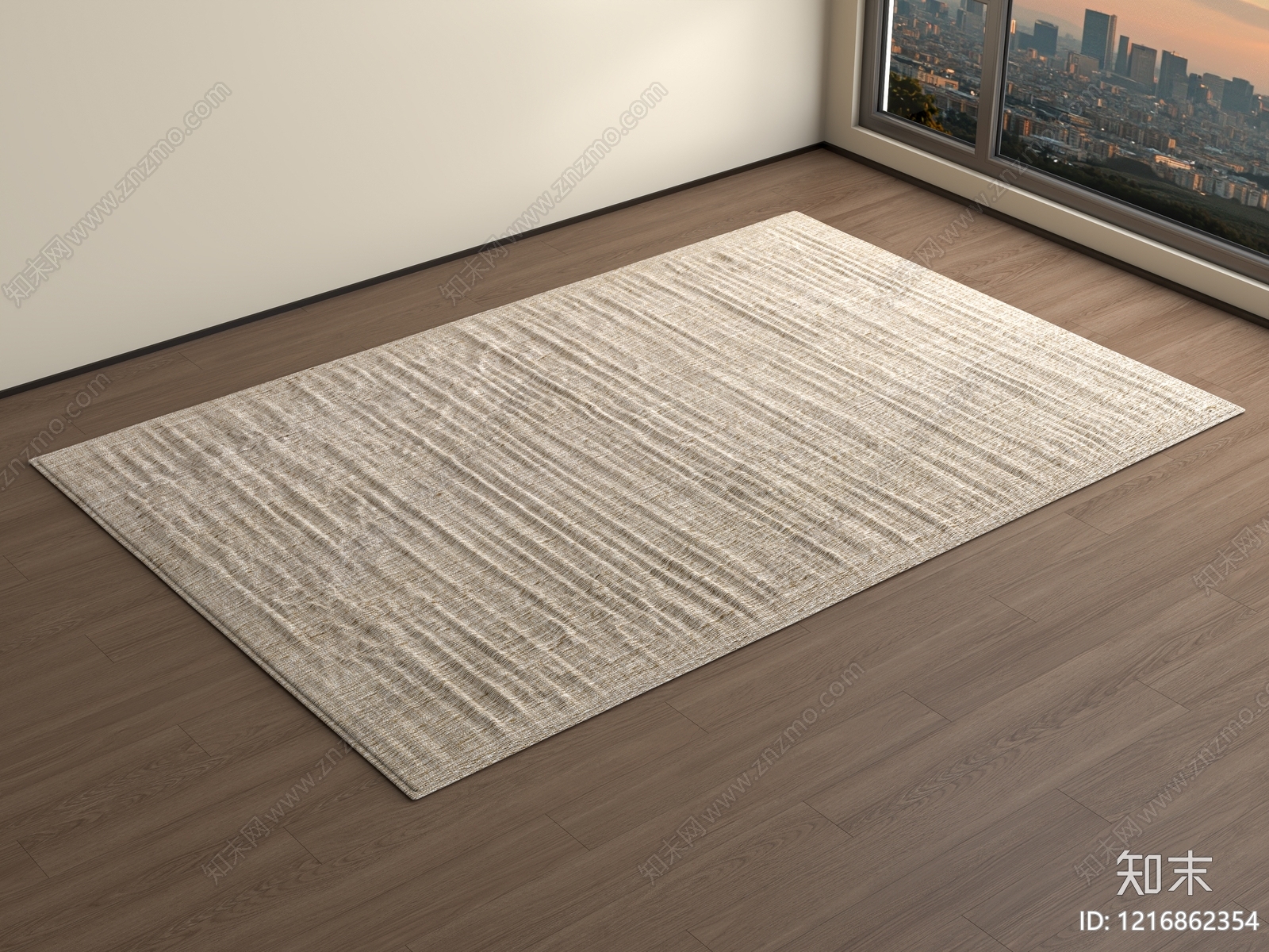 现代简约地毯3D模型下载【ID:1216862354】