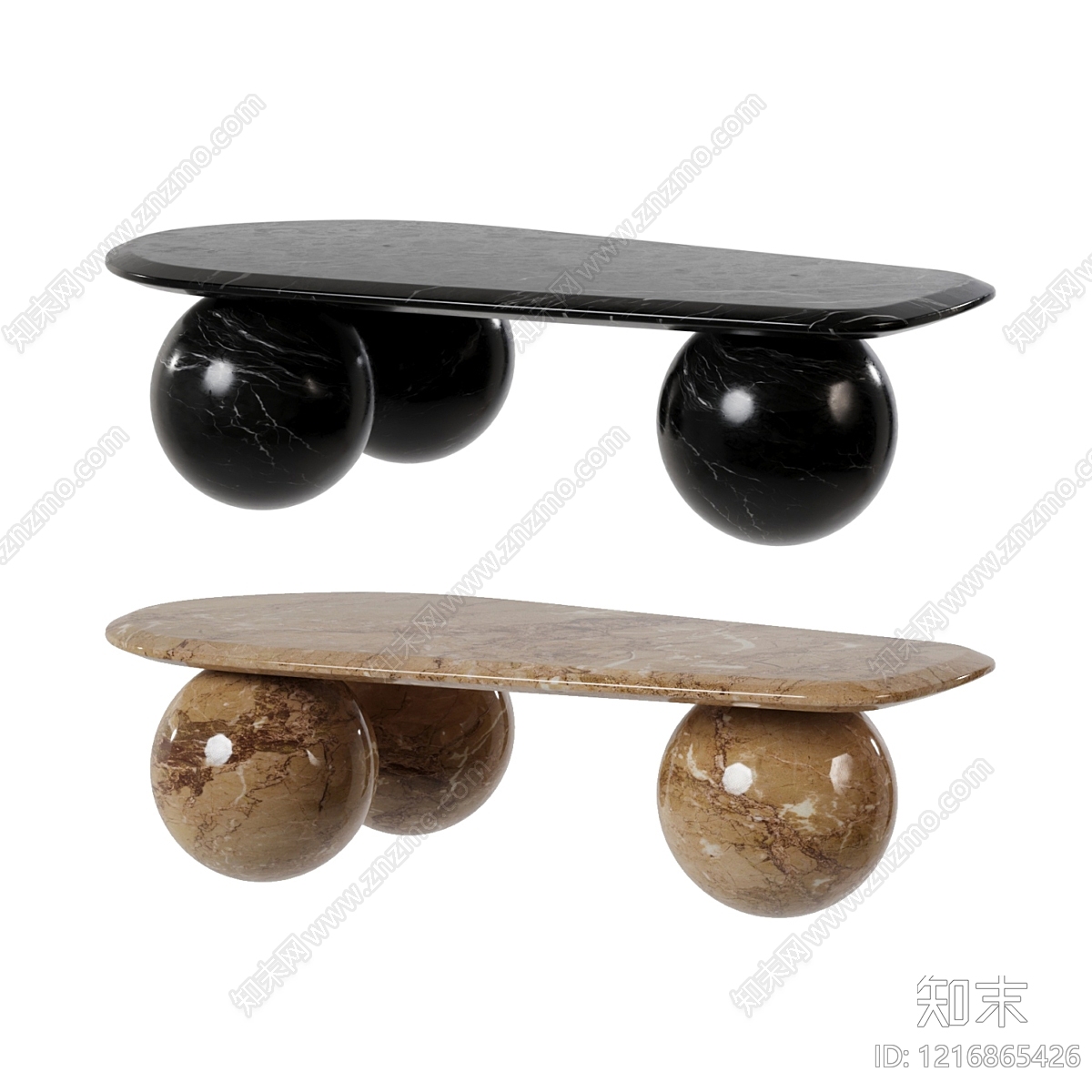 现代极简茶几3D模型下载【ID:1216865426】