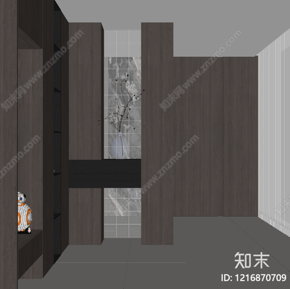 现代玄关SU模型下载【ID:1216870709】