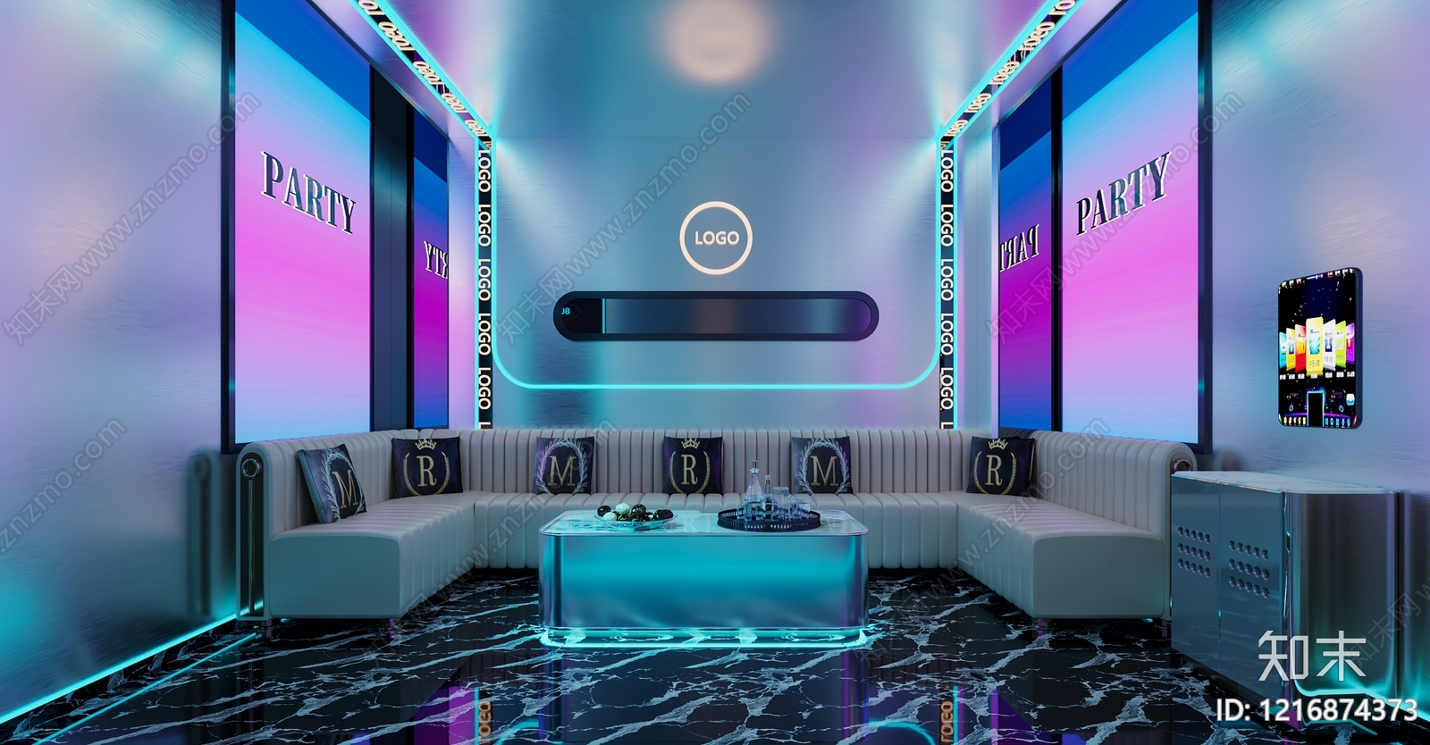 赛博朋克风KTV3D模型下载【ID:1216874373】