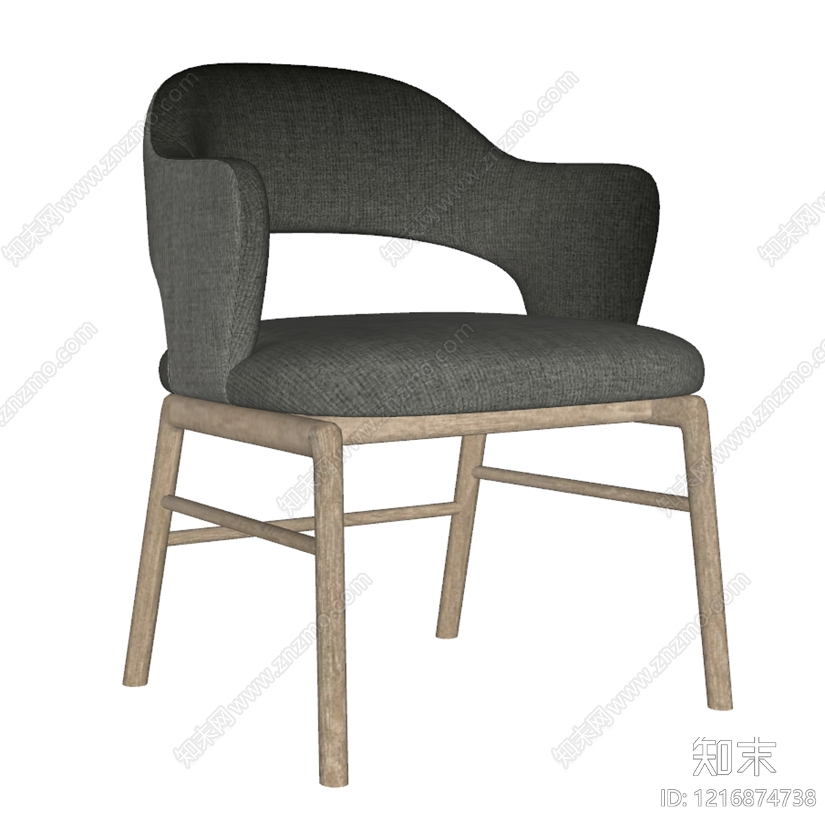 北欧餐椅SU模型下载【ID:1216874738】