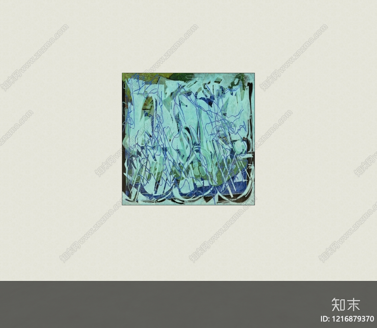 现代挂画SU模型下载【ID:1216879370】