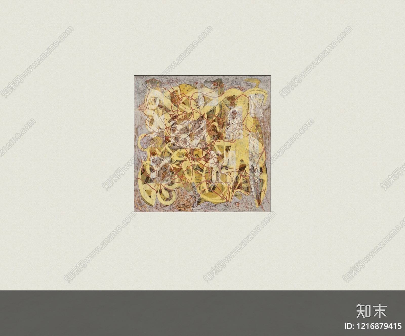 现代挂画SU模型下载【ID:1216879415】
