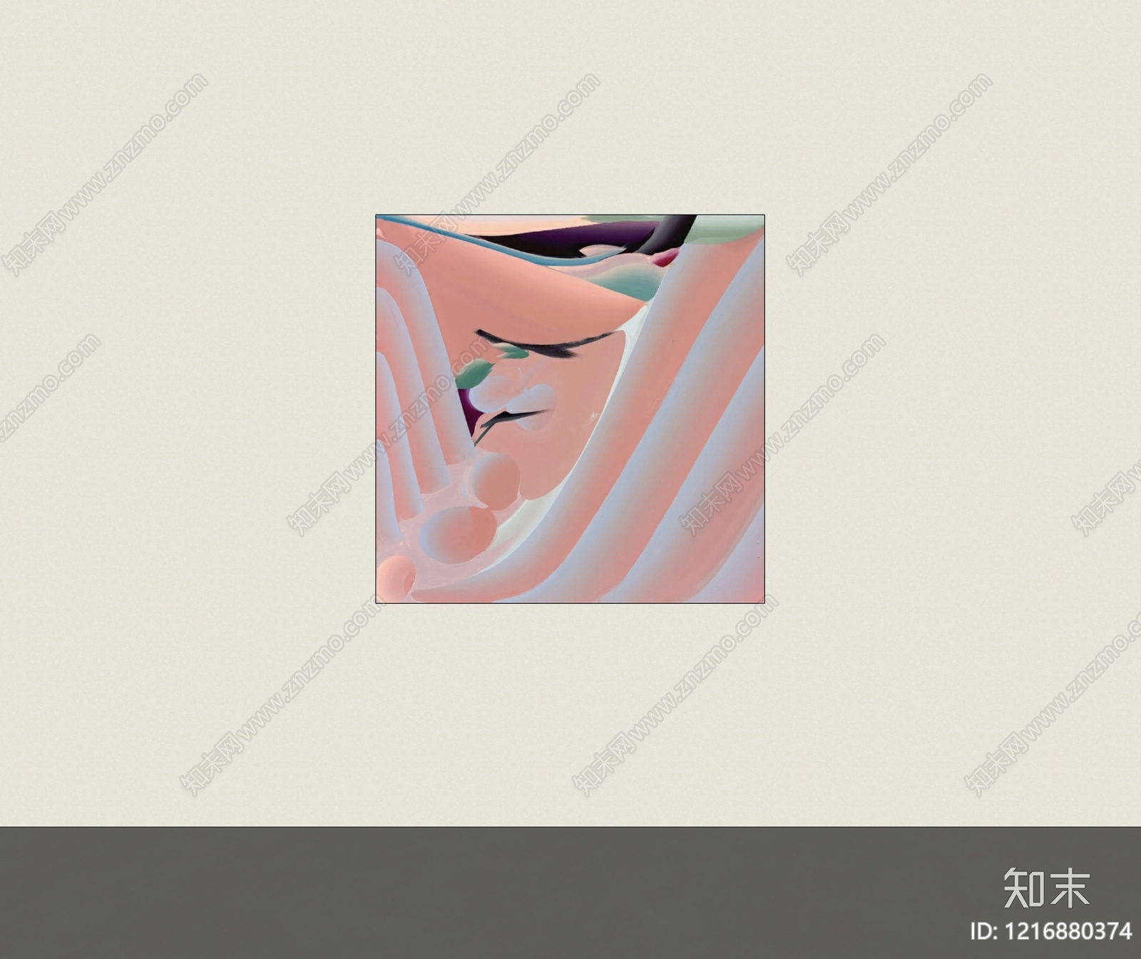 现代挂画SU模型下载【ID:1216880374】
