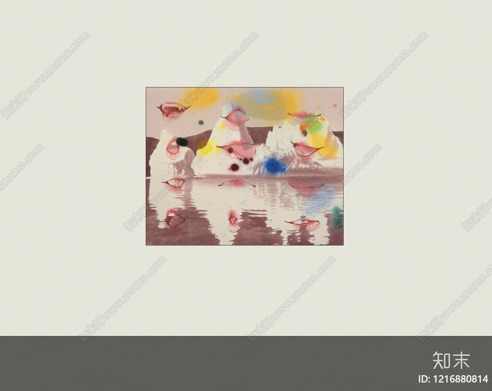 现代挂画SU模型下载【ID:1216880814】