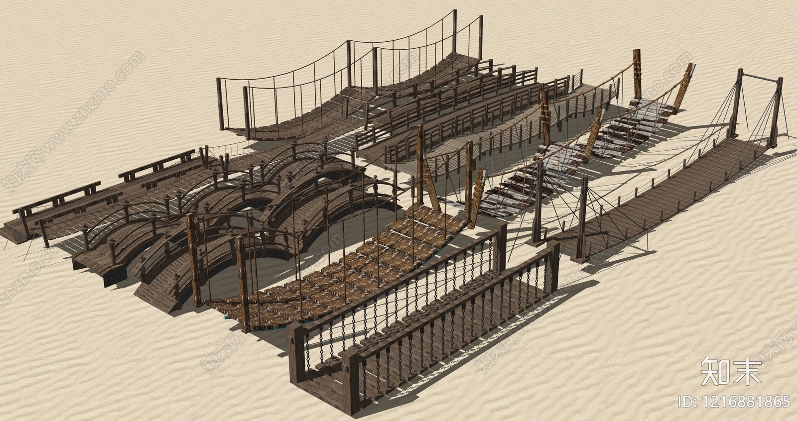 复古景观桥SU模型下载【ID:1216881865】