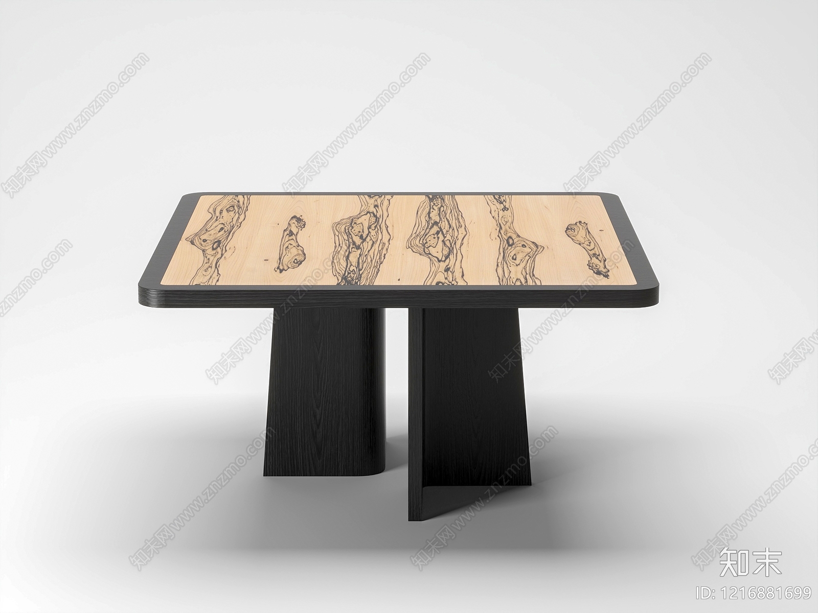 现代极简餐桌3D模型下载【ID:1216881699】