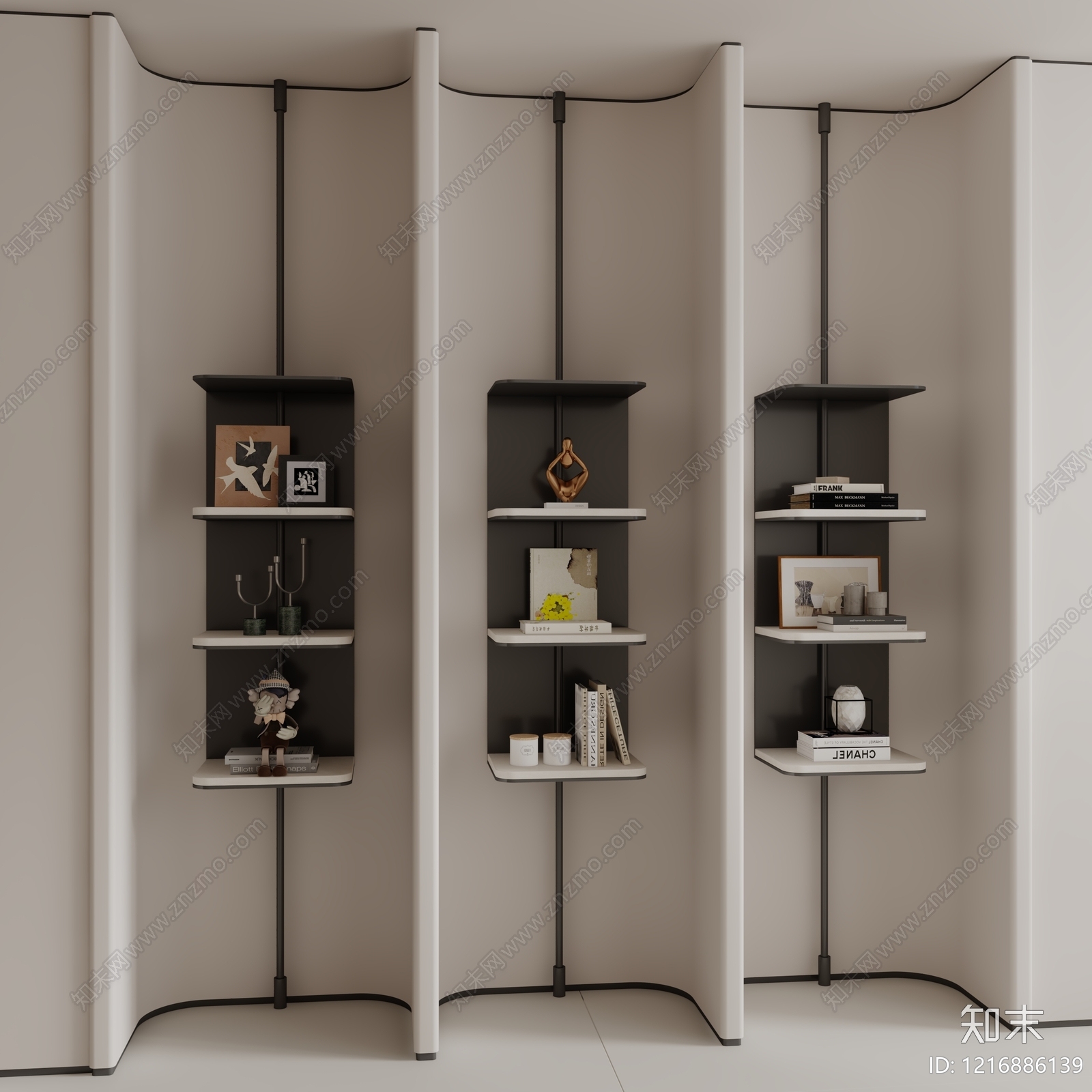 极简置物架3D模型下载【ID:1216886139】