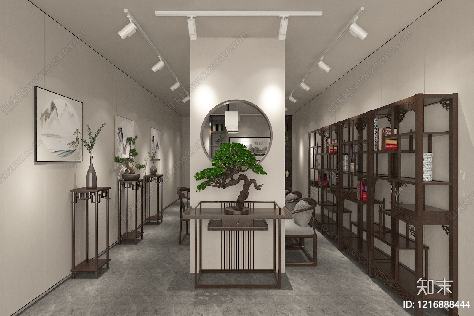 新中式玩具礼品店3D模型渲染效果图