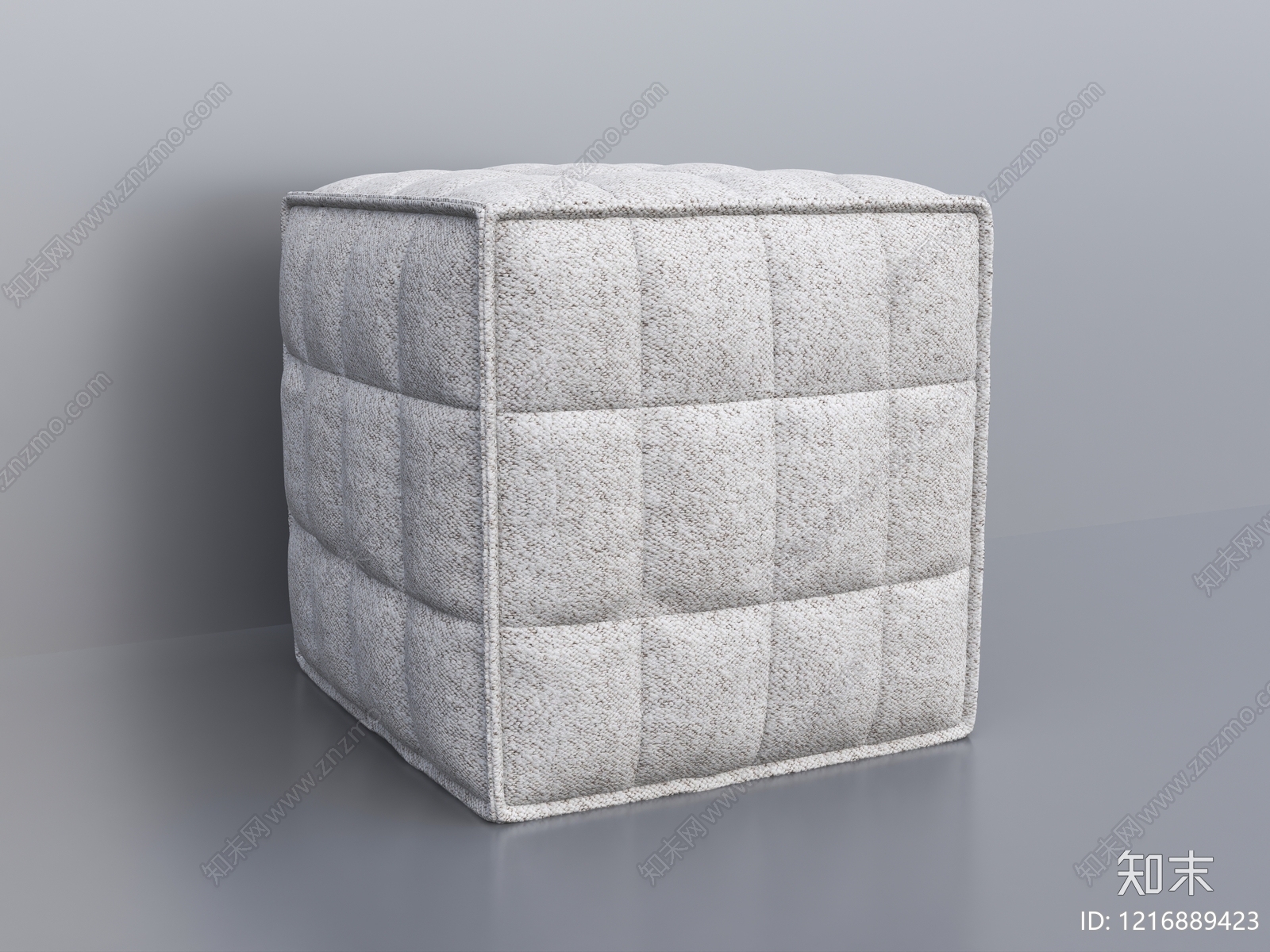 现代简约沙发凳3D模型下载【ID:1216889423】