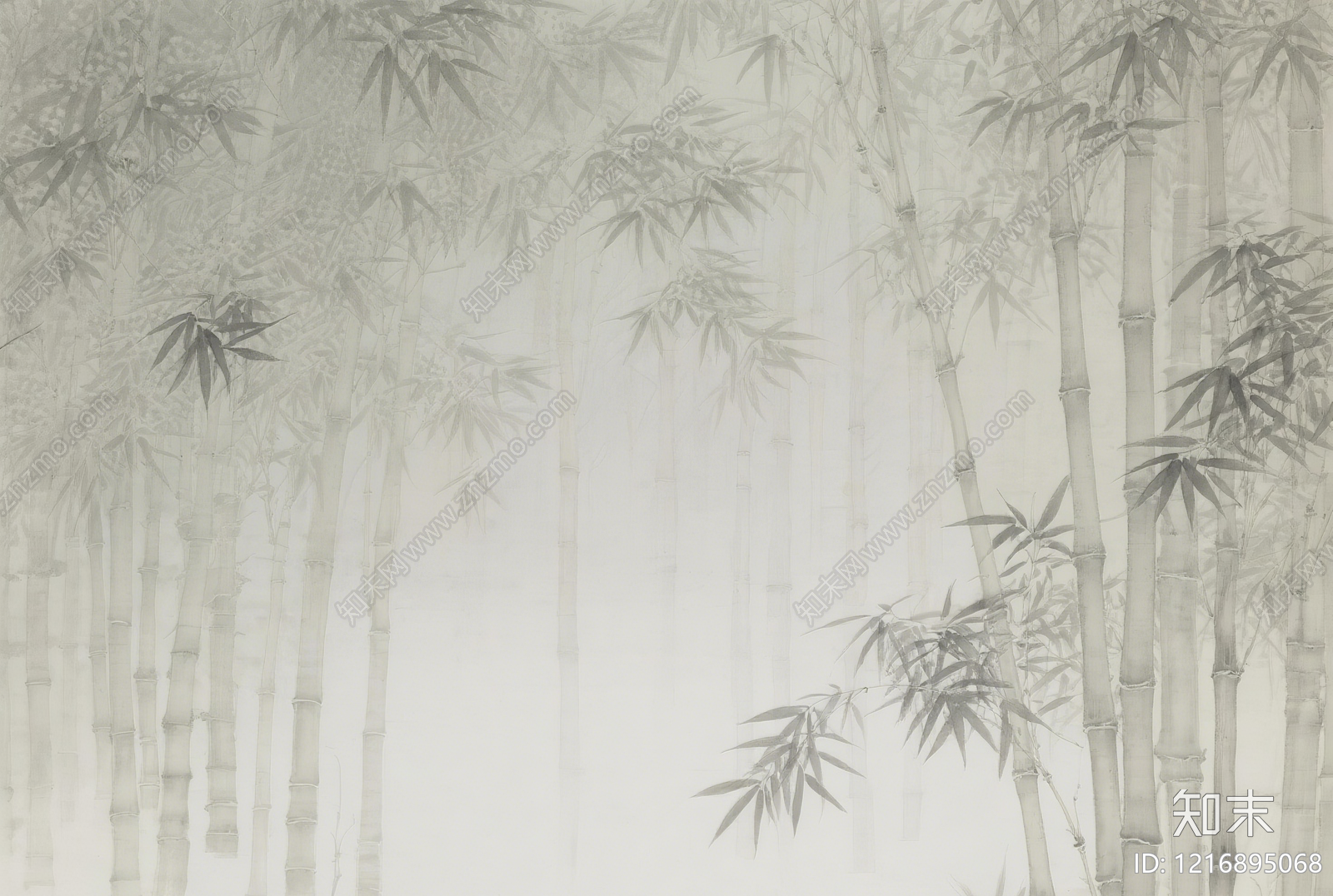 新中式水墨画贴图下载【ID:1216895068】