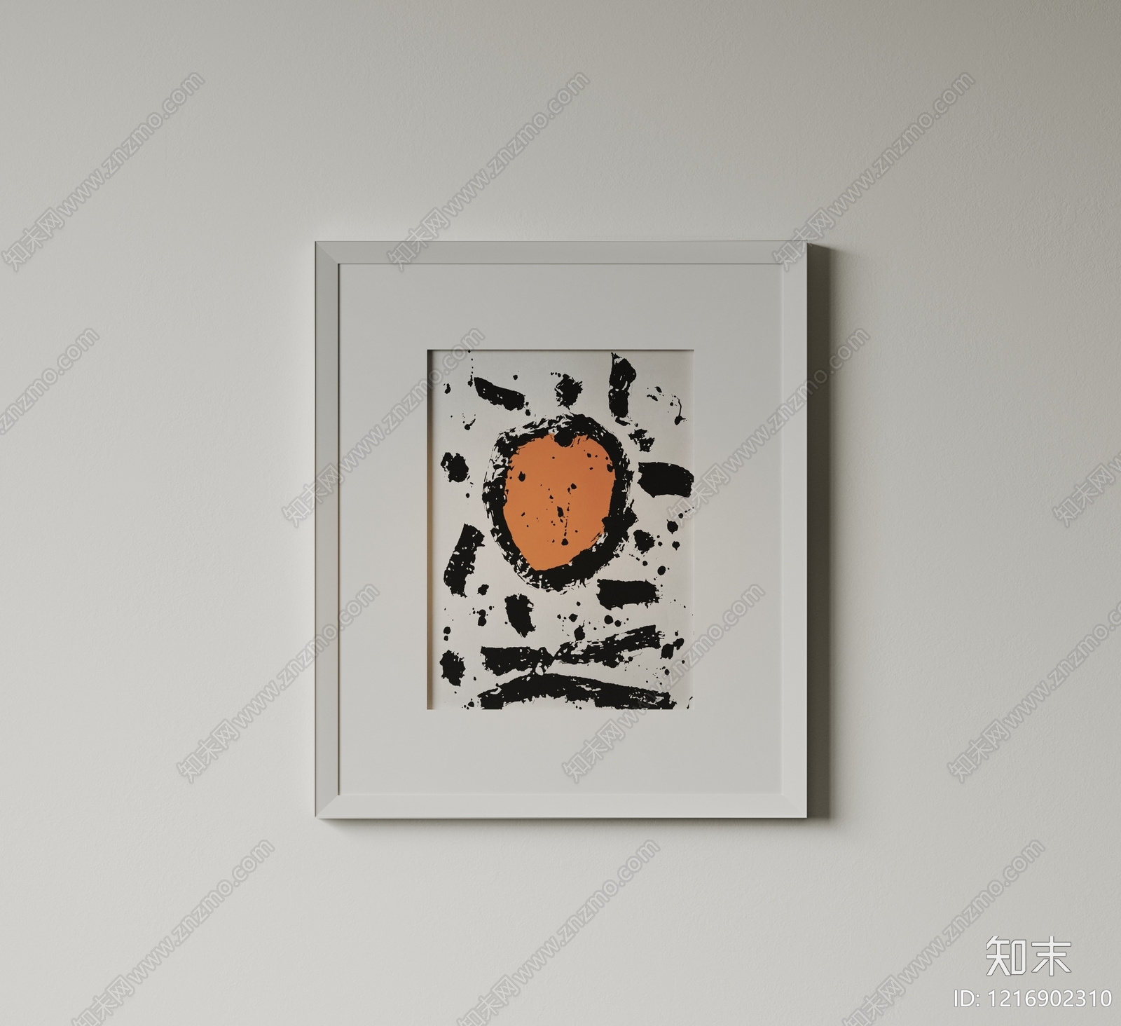 极简挂画SU模型下载【ID:1216902310】