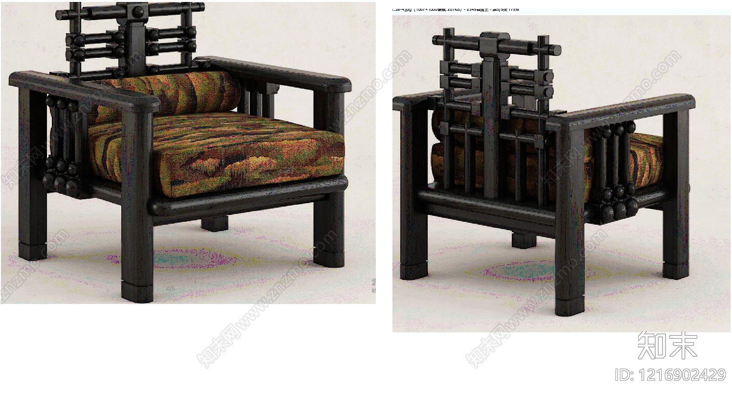 新中式椅子施工图下载【ID:1216902429】