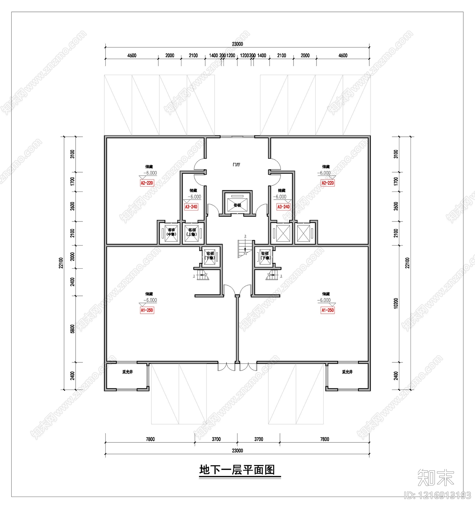 多层住宅cad施工图下载【ID:1216913193】