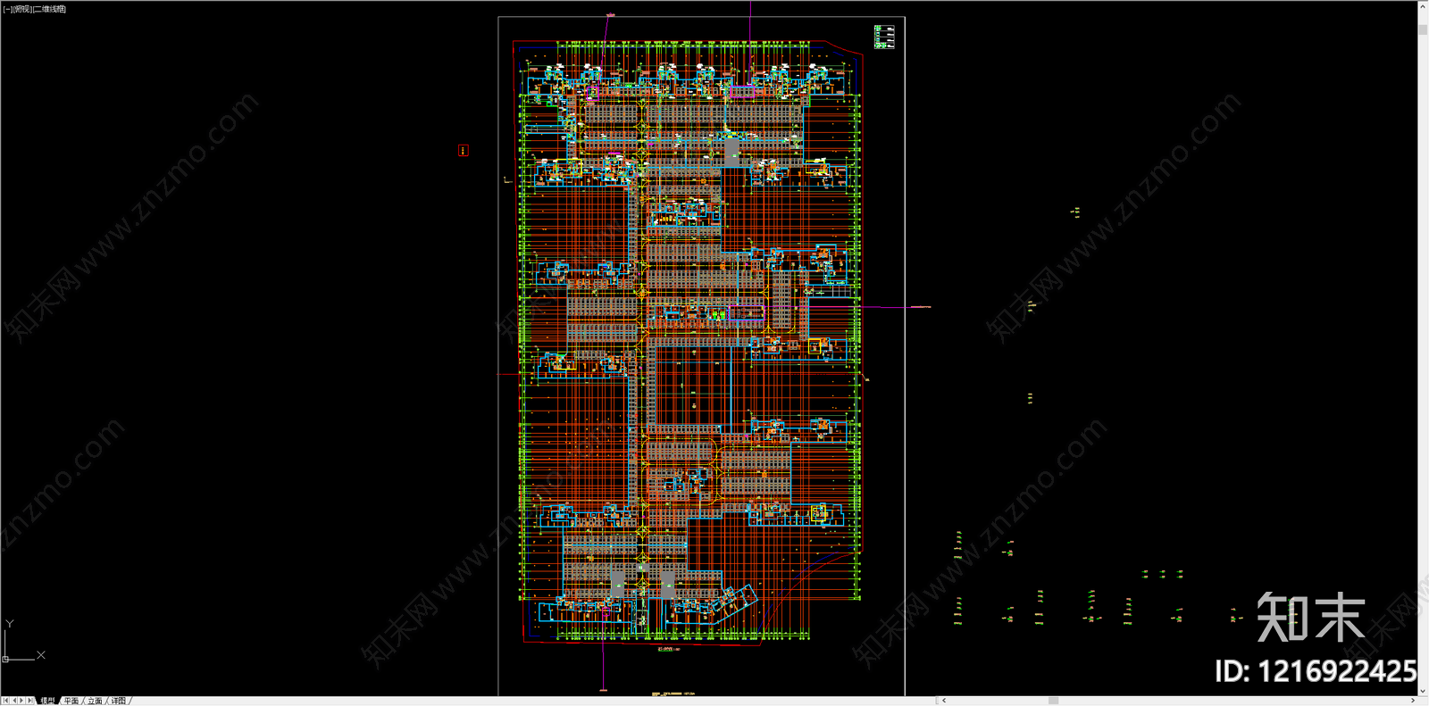 现代住宅楼建筑cad施工图下载【ID:1216922425】