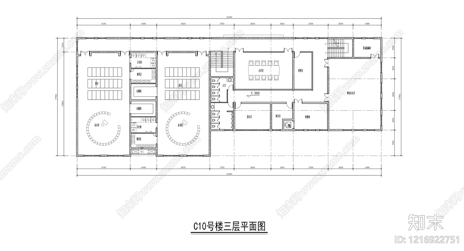 现代幼儿园建筑施工图下载【ID:1216922751】