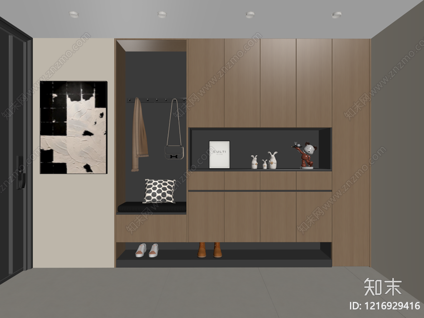 现代简约玄关SU模型下载【ID:1216929416】