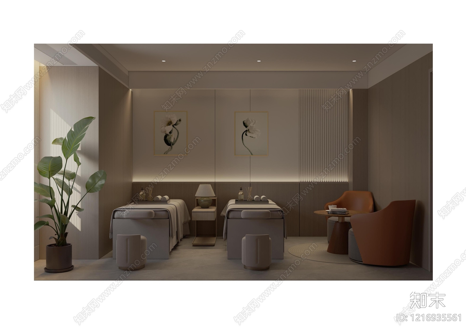 日式现代足浴店cad施工图下载【ID:1216935561】