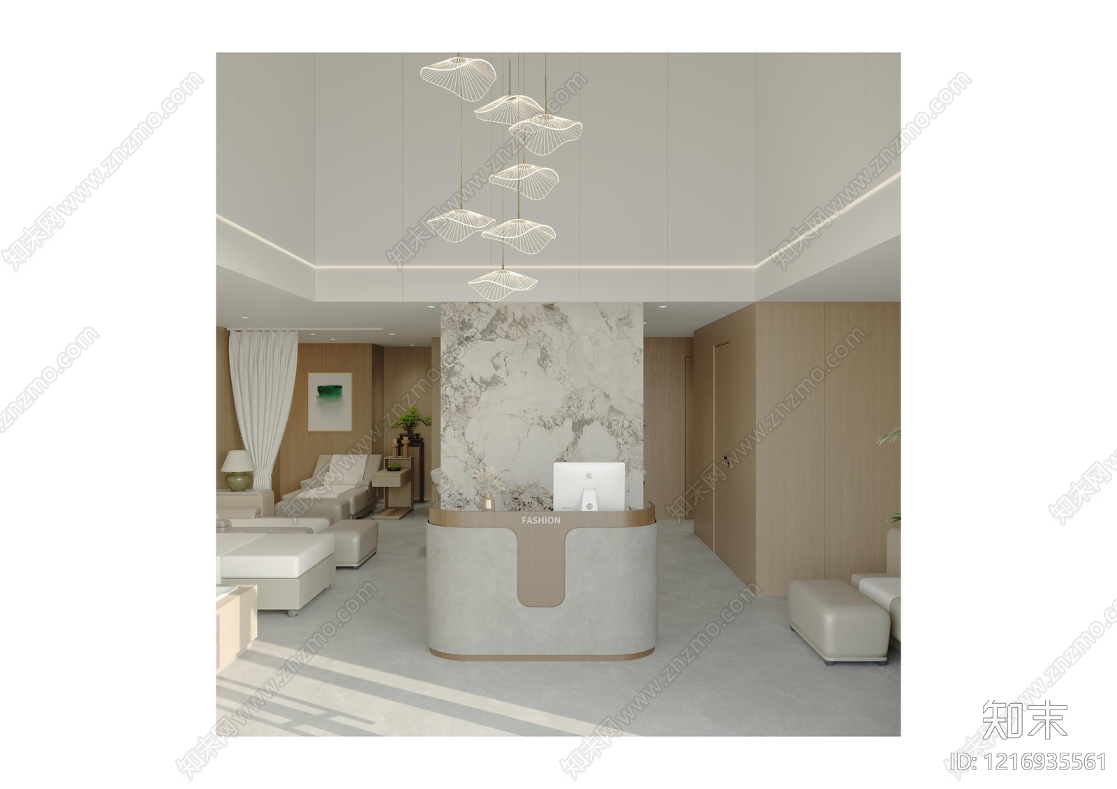 日式现代足浴店cad施工图下载【ID:1216935561】
