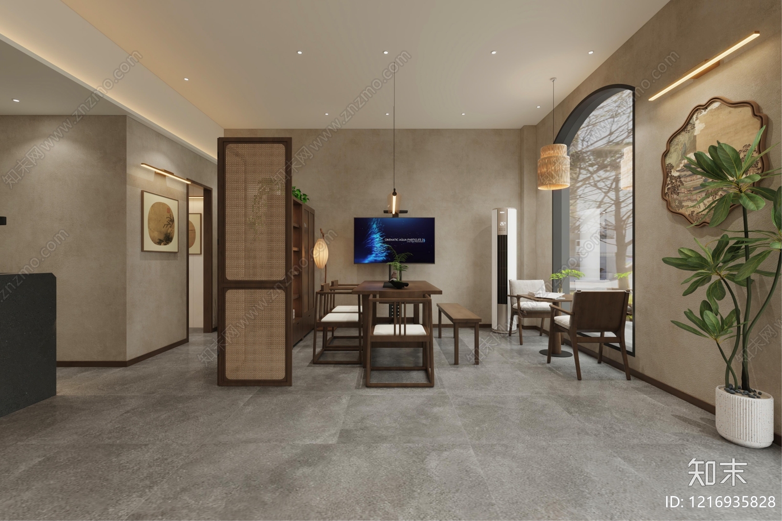 复古中古茶餐厅cad施工图下载【ID:1216935828】