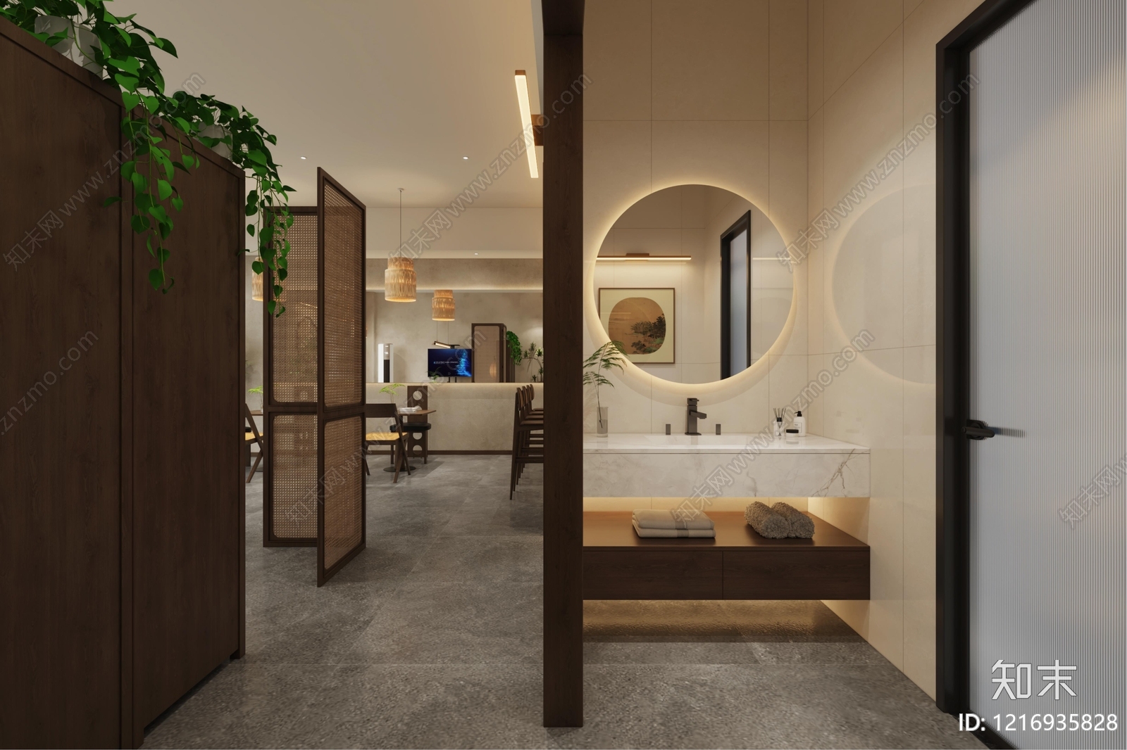 复古中古茶餐厅cad施工图下载【ID:1216935828】