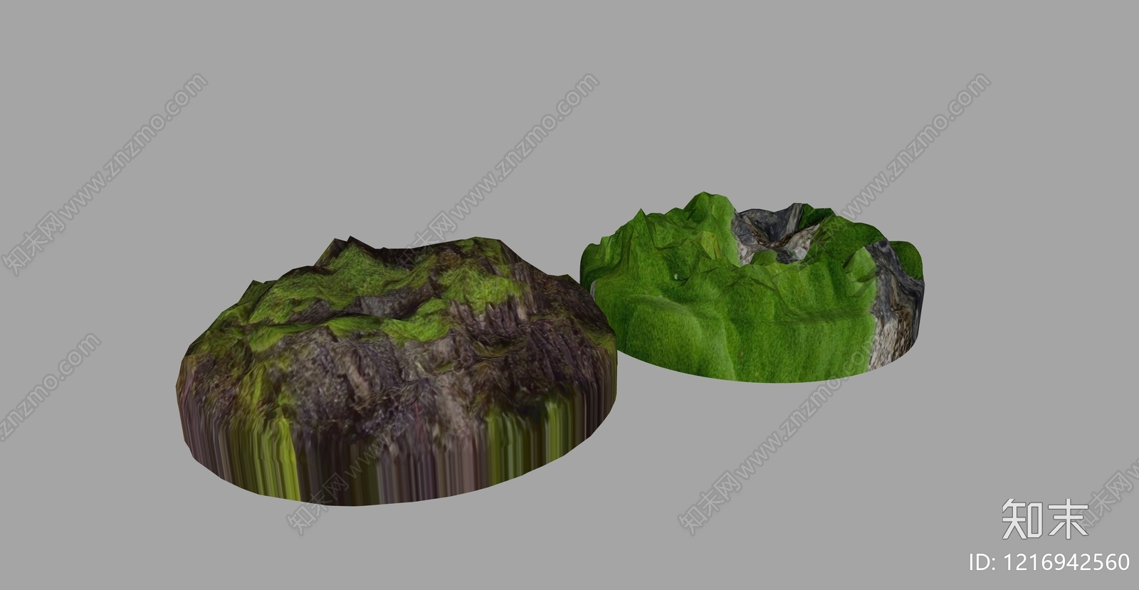 自然拟态景观微地形SU模型下载【ID:1216942560】