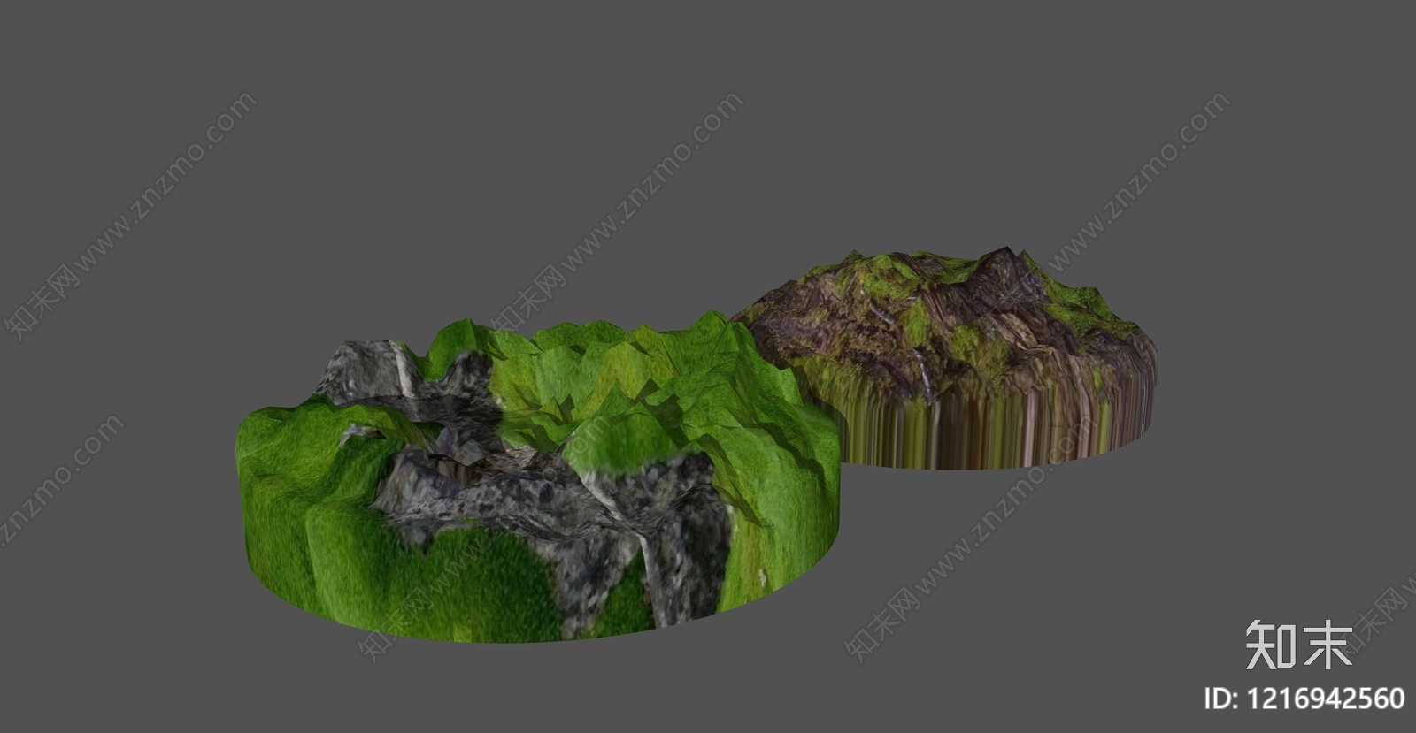 自然拟态景观微地形SU模型下载【ID:1216942560】