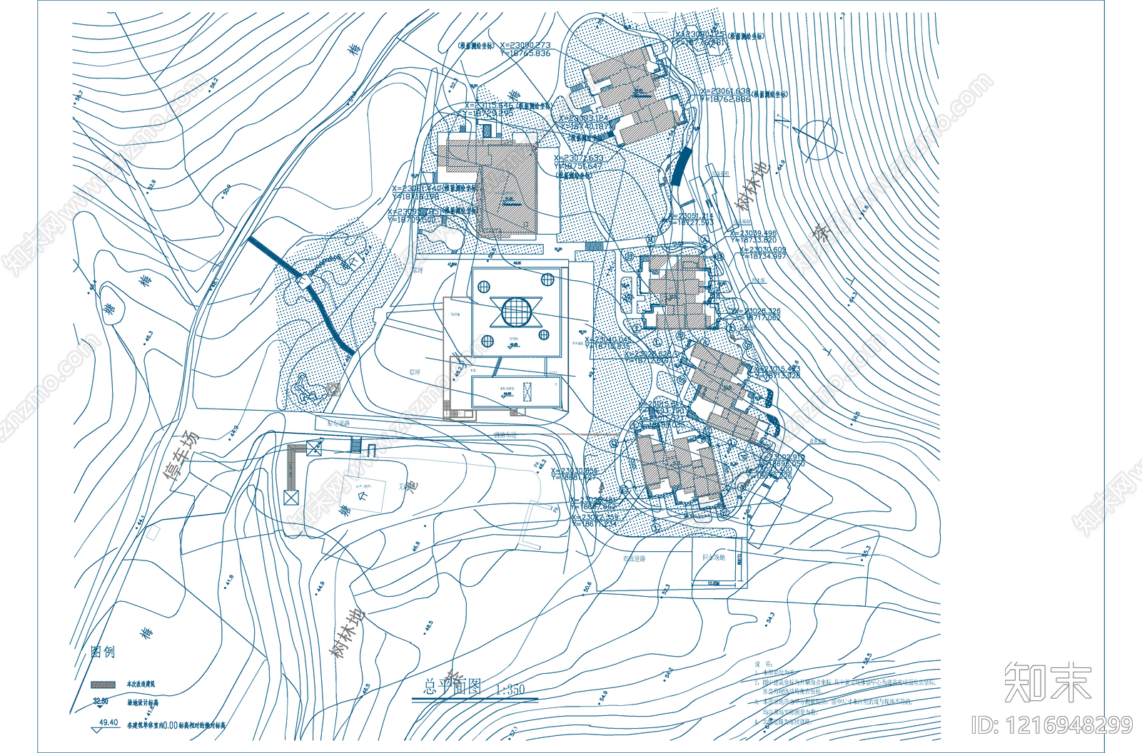 现代民宿建筑施工图下载【ID:1216948299】